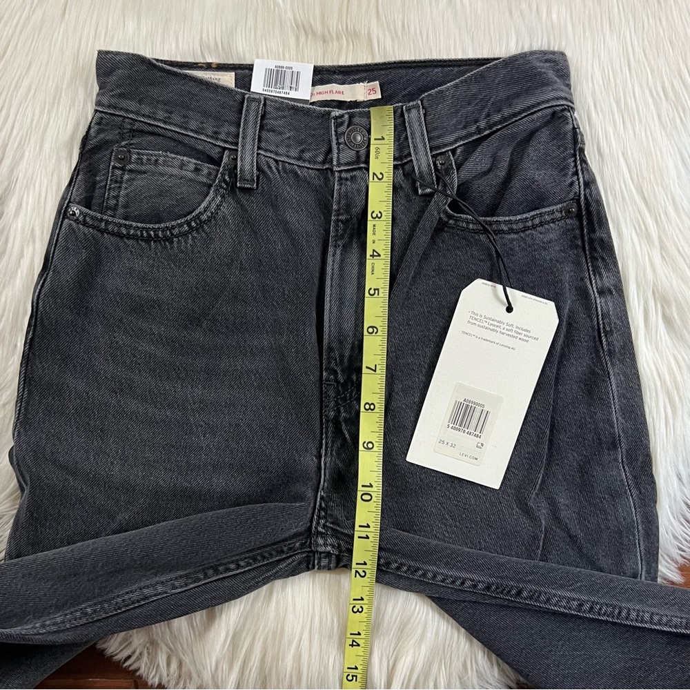 Levi's Women’s Size 25 x 32 Such A Doozie‎ 70's High Flare Denim Jeans - Picture 5 of 11